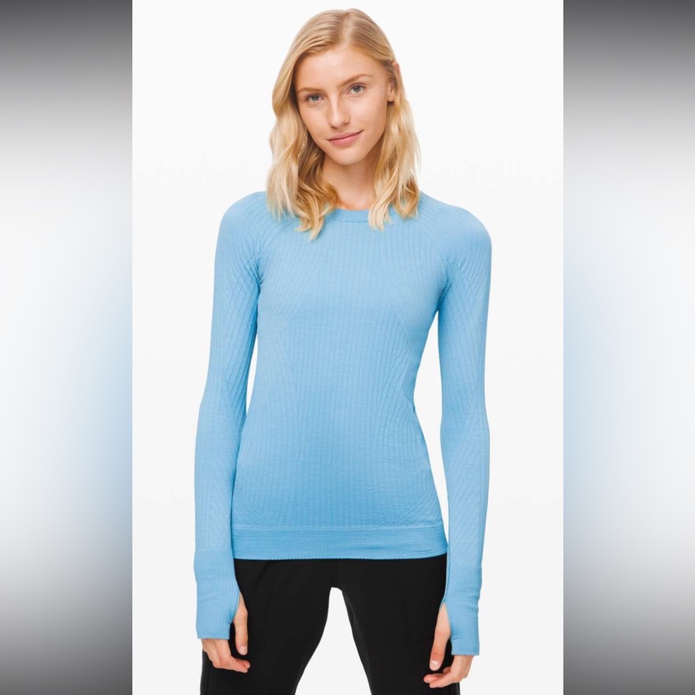 Lululemon Restless Pullover blue 8
